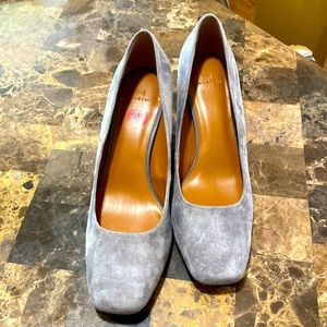 H by Halston Grey Suede Krista Pumps